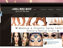 Tablet Screenshot of angelamobilemakeup.com